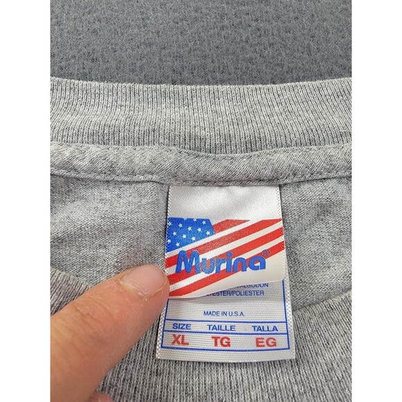 Price of Freedom Shirt Mens XL Gray Patriotic Veterans Memorial Graphic Made USA - Picture 2 of 10